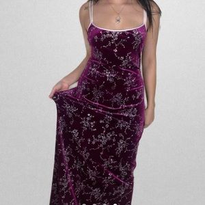 Vintage 90s velvet gown
